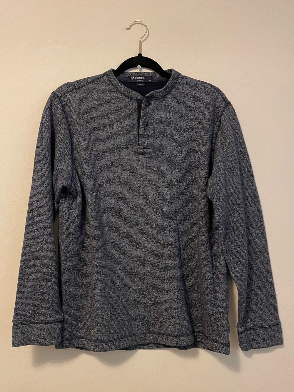 Daniel Cremieux Navy Heather Long-Sleeve Sweater Top